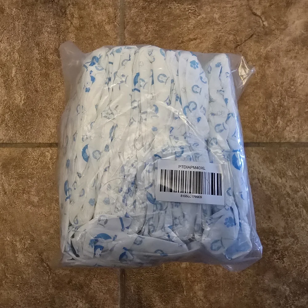 White | SCRATCHME | Pet Disposable Male Diapers